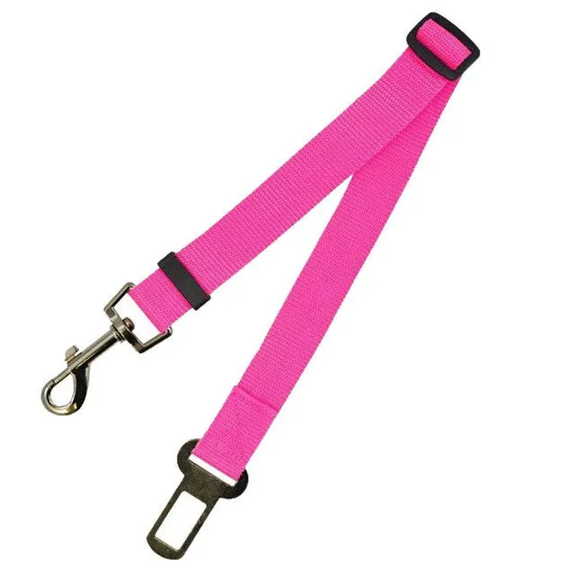 1Pc Adjustable Pet Cat Dog Car Safety Belt Collars Pet Restraint Lead Leash Travel Clip Car Safety Harness For Most Vehicle