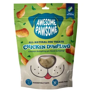 4 FOR $14: Awesome Pawsome Chicken Dumpling Grain-Free Dog Treats 3oz