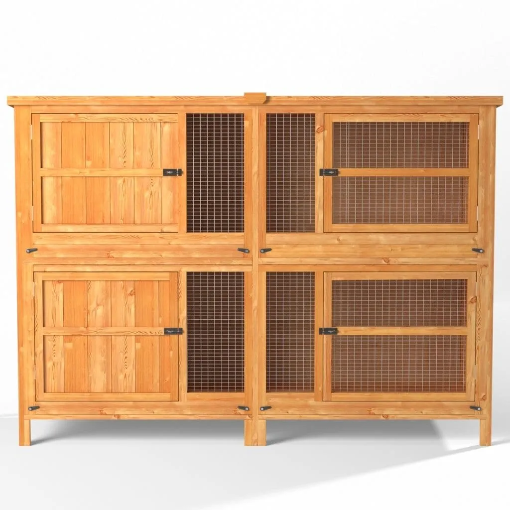 5ft Chartwell 2 Tier Guinea Pig Hutch for keeping your Pets separate