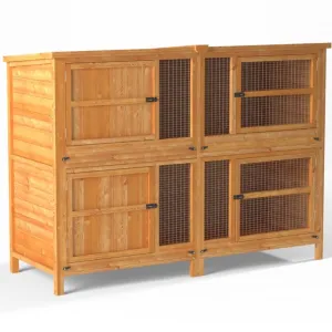 5ft Chartwell 2-Tier Rabbit Hutch for Keeping your Pets Separate