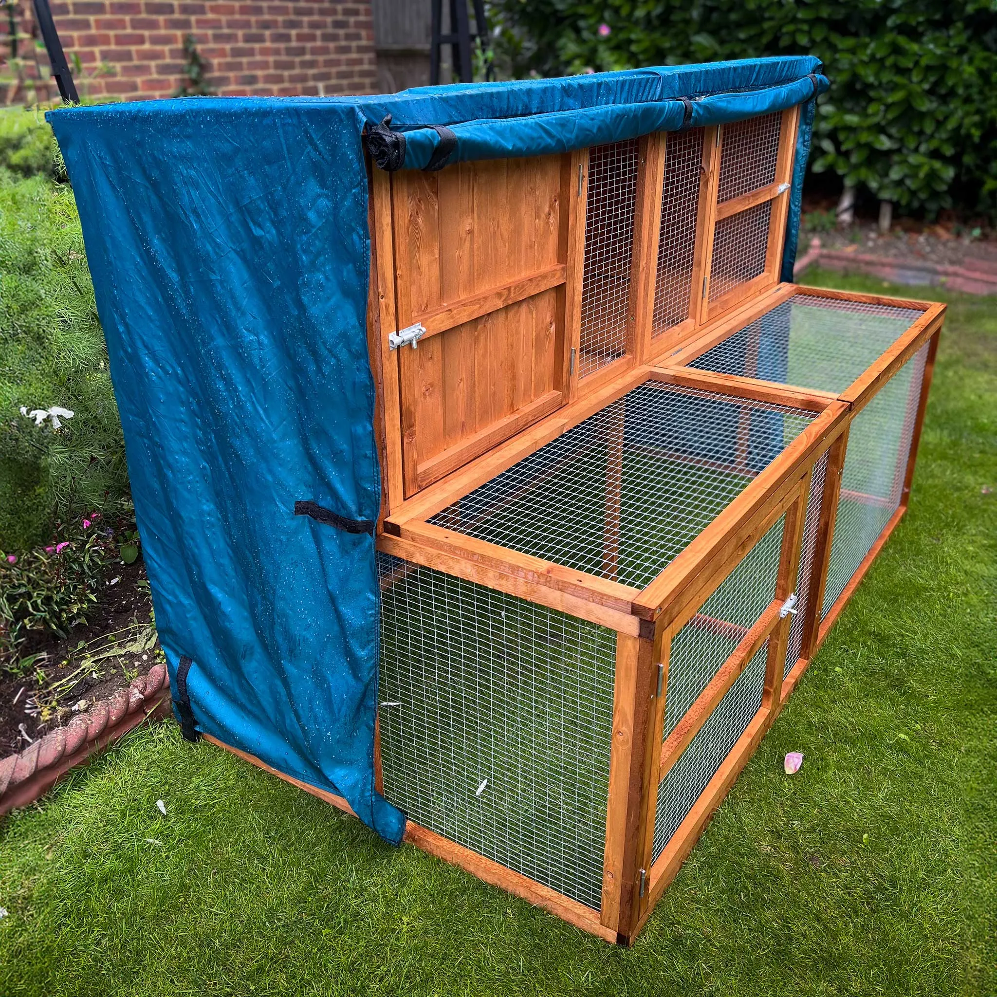 6ft Kendal Guinea Pig Hutch and Run Cover | Protect Your Hutch From The Weather With Day Dry™ Rain Covers