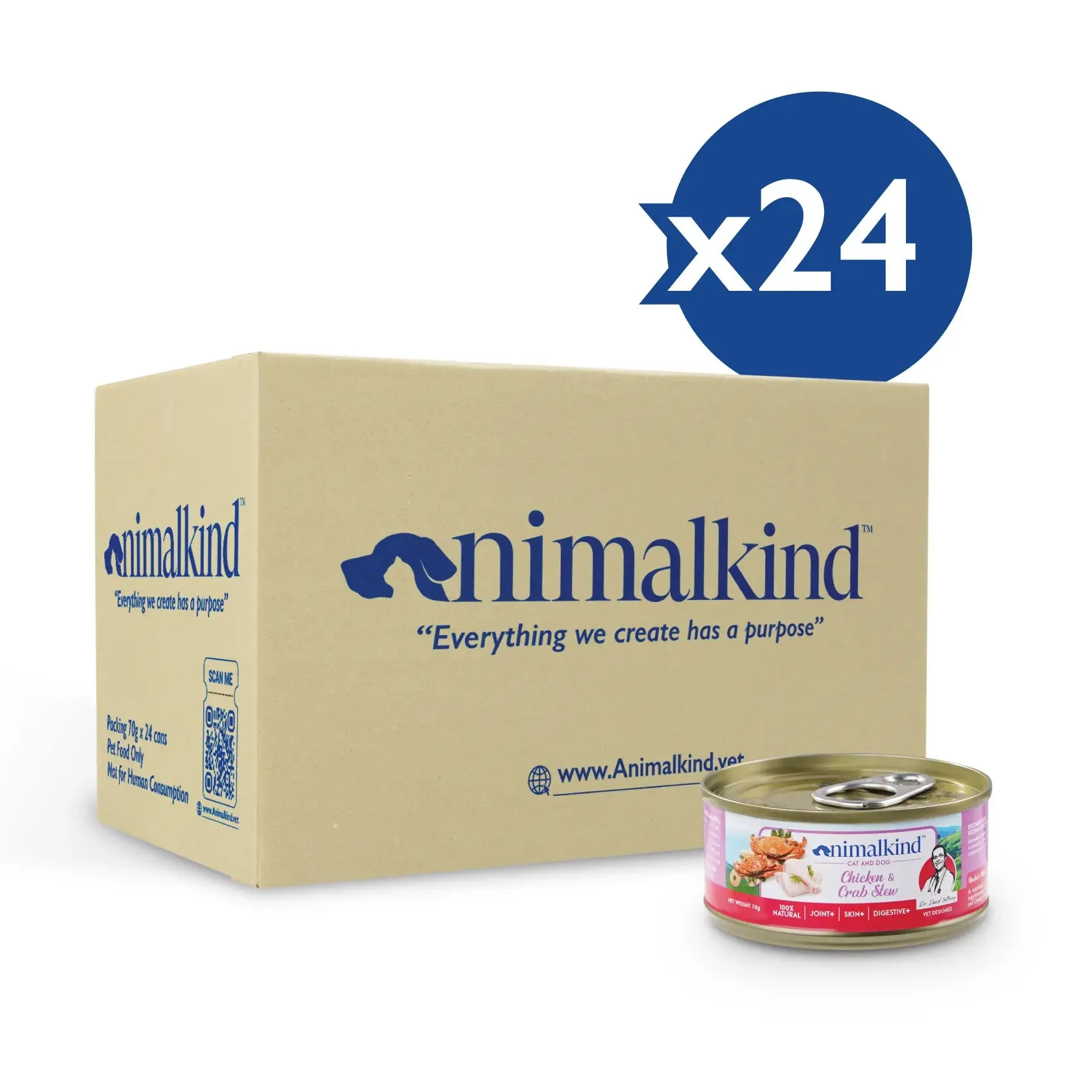 Animalkind Chicken & Crab Stew Cans for Dogs and Cats