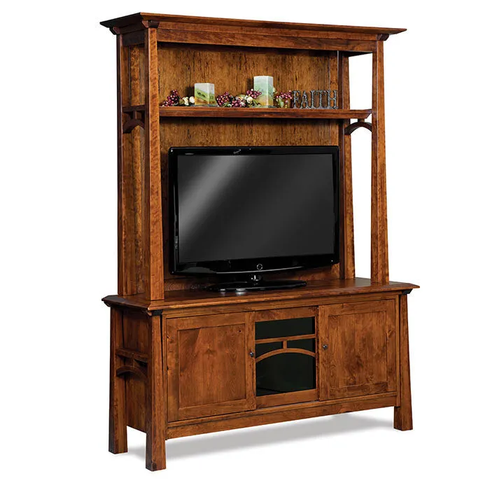 Artesa Amish TV Stand with Hutch