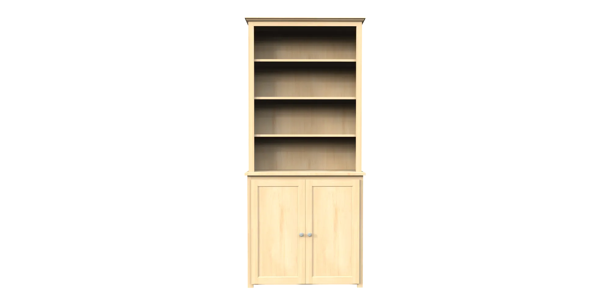 Berkshire Plymouth Stepback Bookcase Hutch