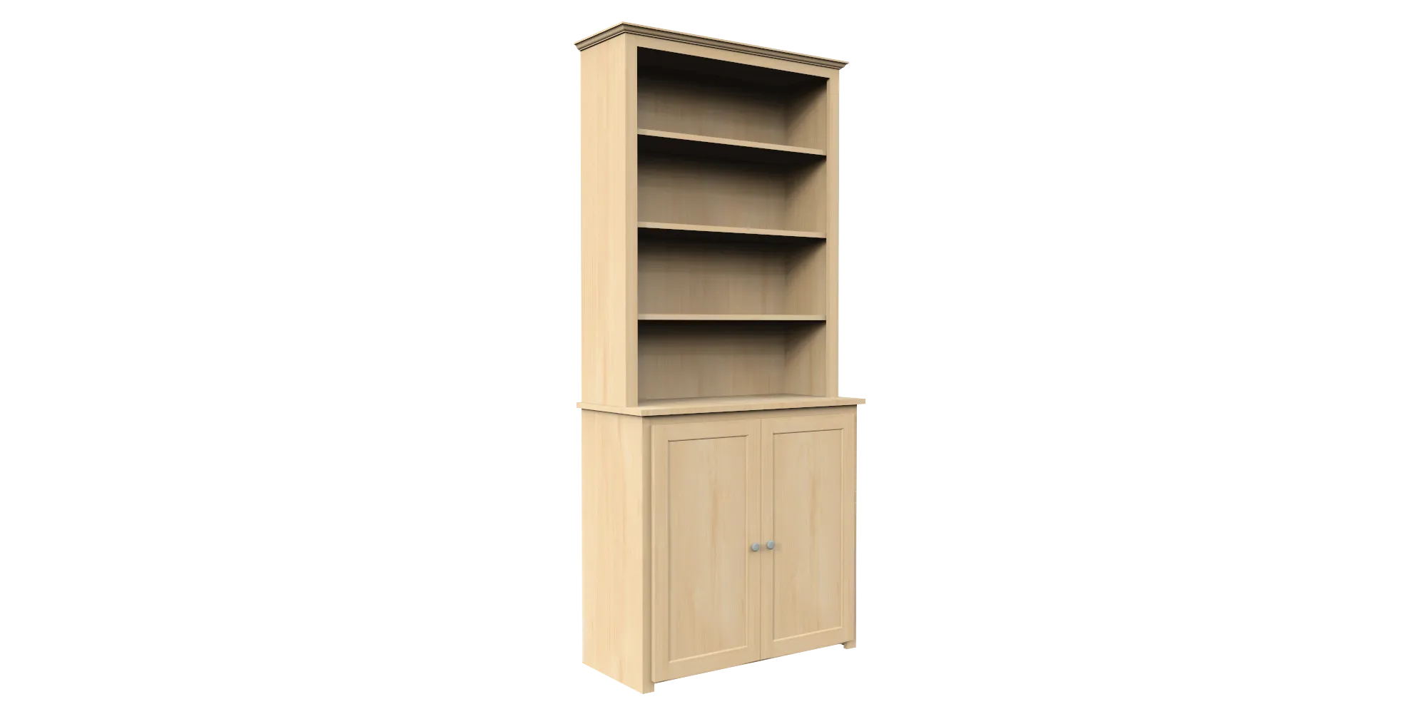 Berkshire Plymouth Stepback Bookcase Hutch