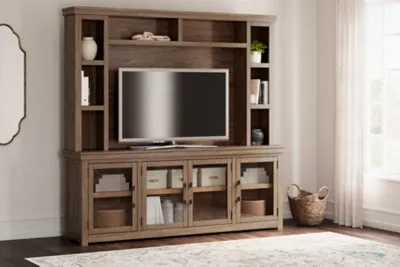 Boardernest 85" TV Stand With Hutch