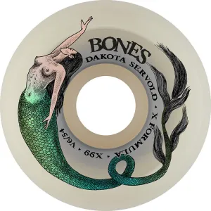 BONES 54mm 99a X-Formula Servold Mermaid V6 Wide-Cut Skateboard Wheels 4pk