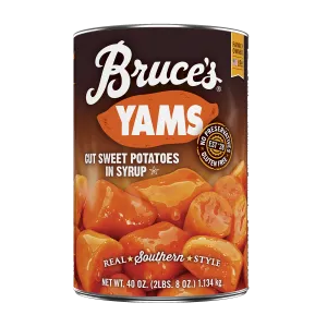 Bruce's Yams Cut Sweet Potatoes in Syrup, Canned Vegetables, 40 oz