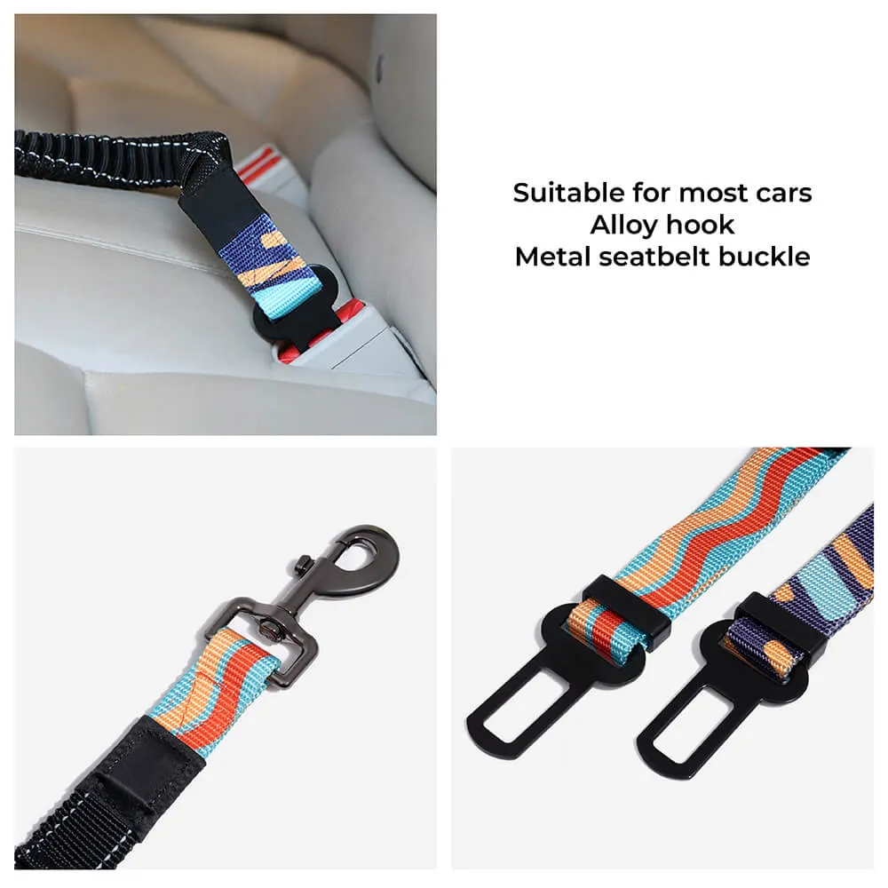 Colorful Buffer Adjustable Cool Dog Accessories Car Seat Belt