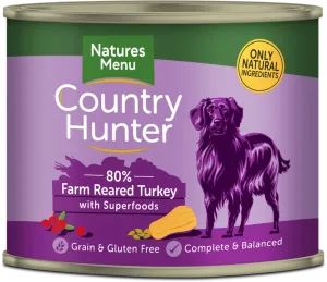 Country Hunter Adult Dog Food Turkey 600g Tin