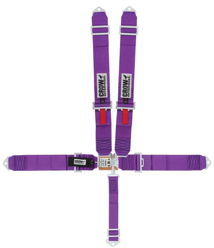 Crow 5-Way Standard 3" Latch & Link Harness - Purple