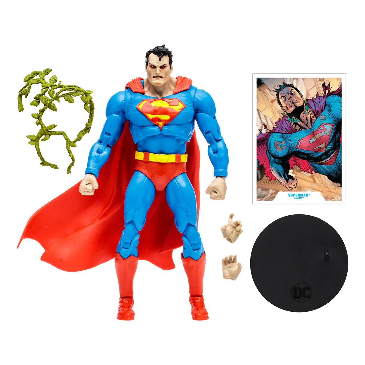 DC Comics Hush Superman Angry Laser Eyes Variant Figure by McFarlane Toys