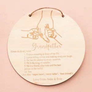 Definition Grandfather Plaque - Multiple Children