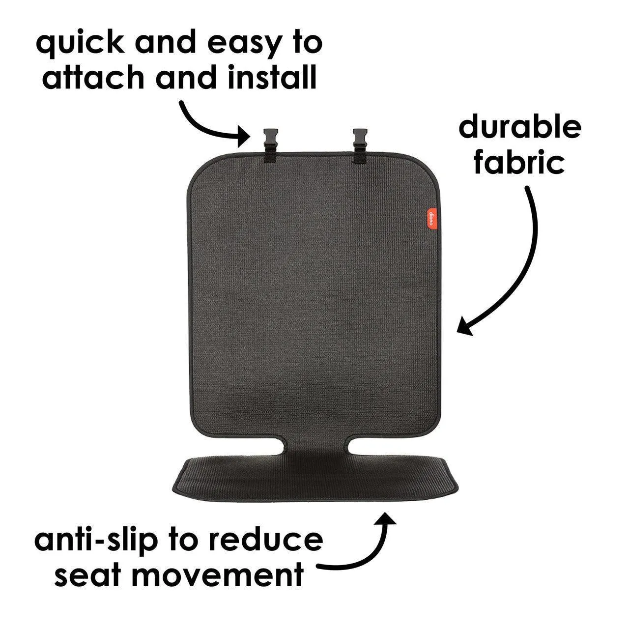 Diono Car Seat Protector Grip It - Black