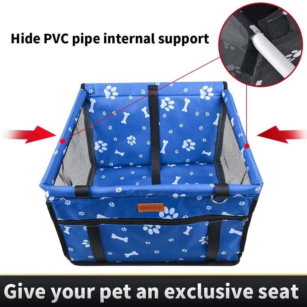 Dog Booster Carseat  - Blue - Small Pets