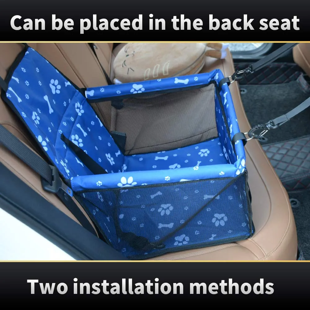 Dog Booster Carseat  - Blue - Small Pets