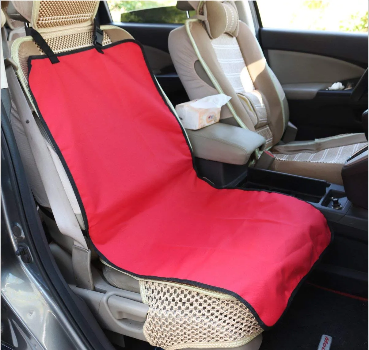 Electomania Pet Dog Single Car Seat Protection Cover (Red)