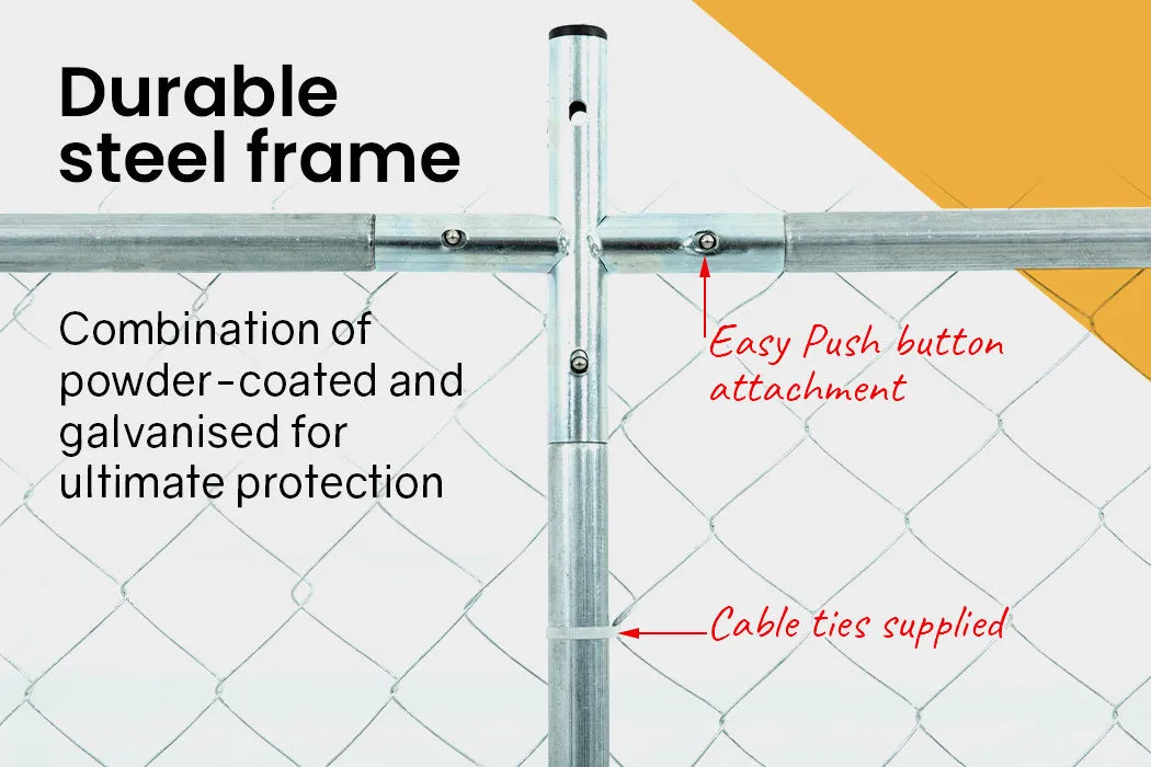 Extra Large 4x4m Dog Enclosure with Secure Bolt Latch