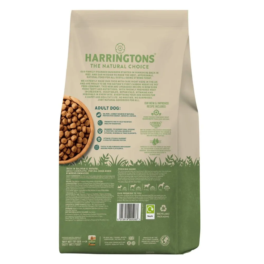 Harringtons 1.7kg Salmon & Potato Adult Dry Dog Food