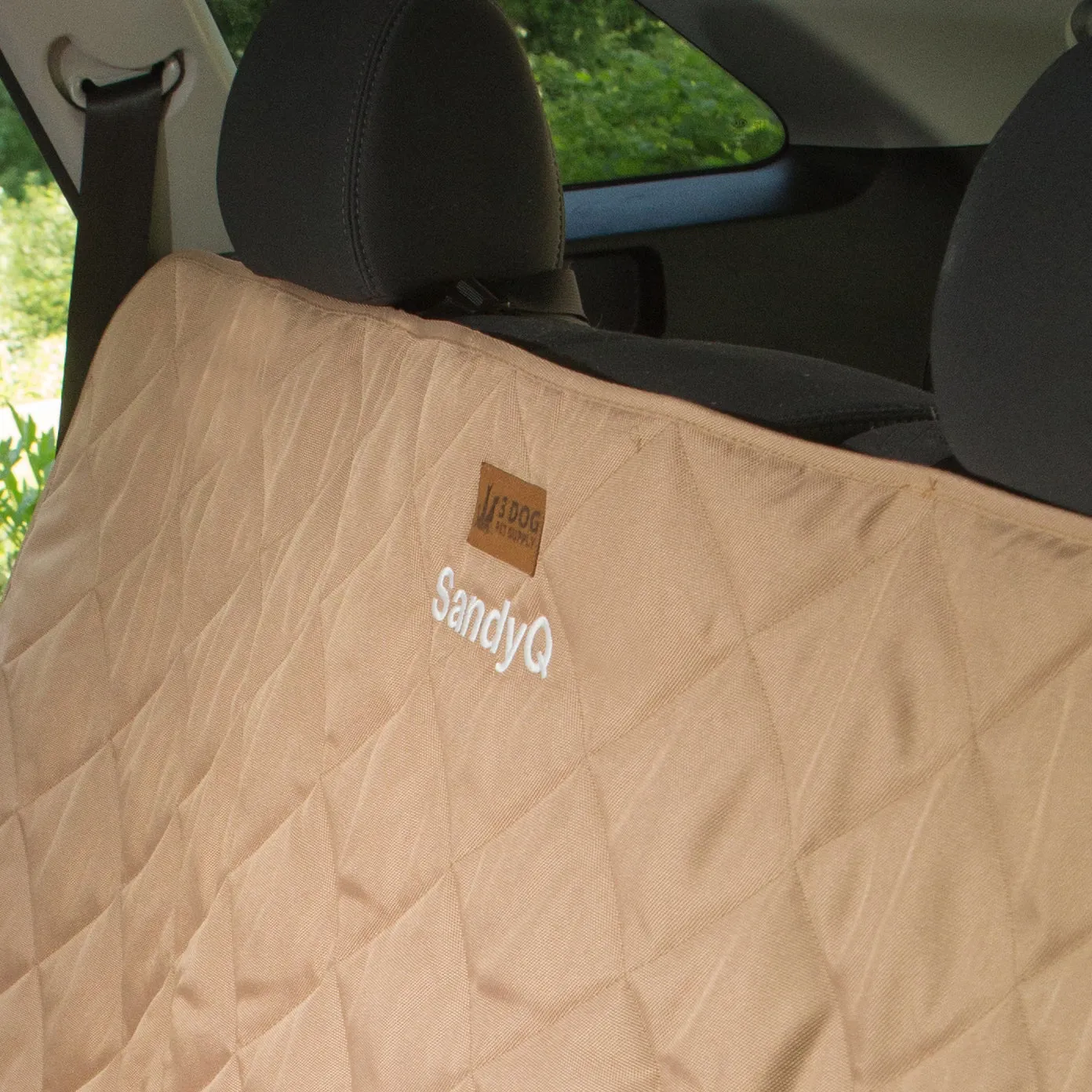 Headrest Back Seat Protector - Tan