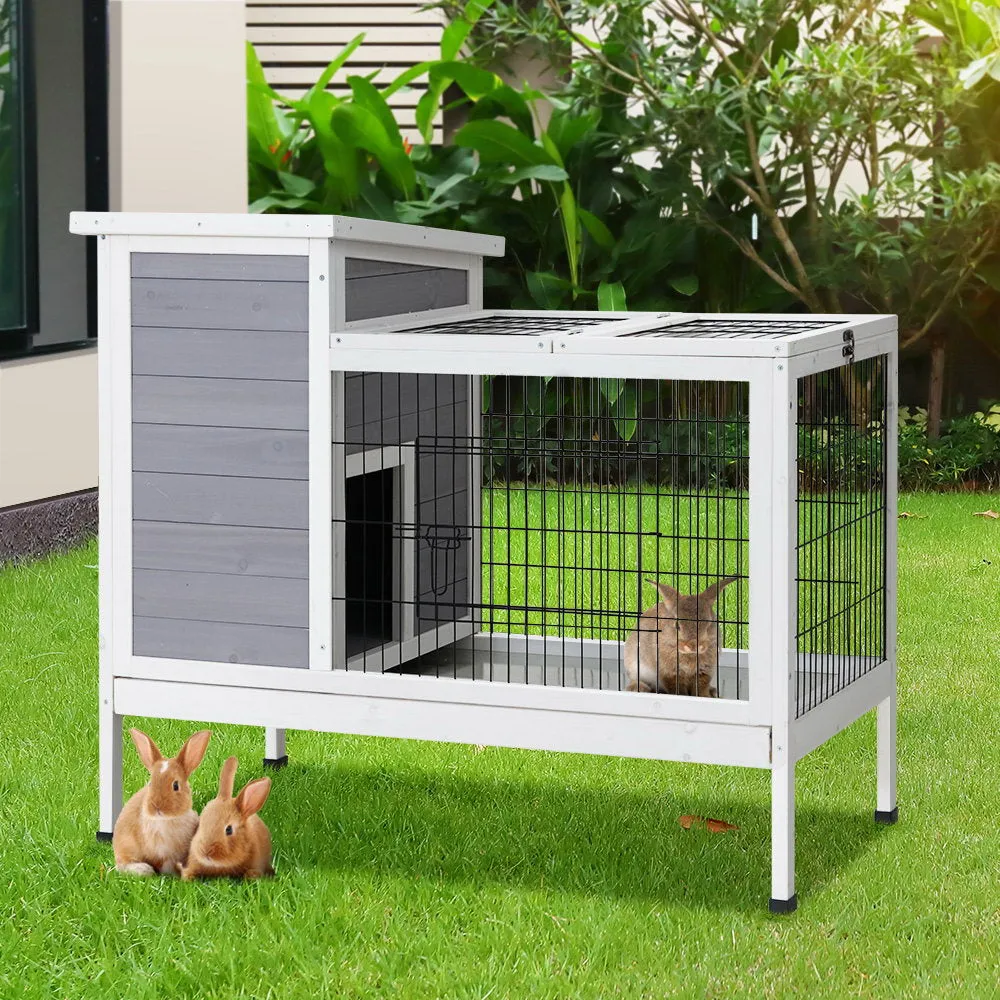 High Quality Fir Wood Pet Hutch with Run, i.Pet