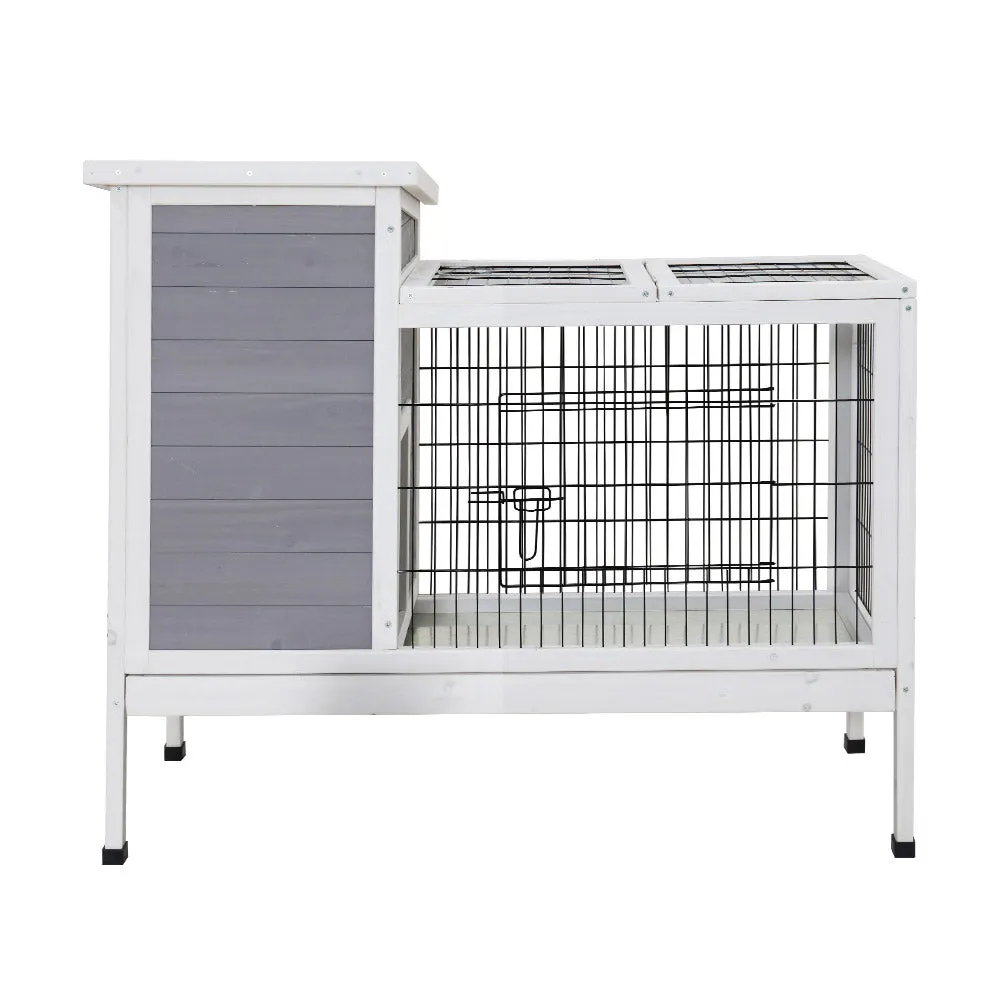 High Quality Fir Wood Pet Hutch with Run, i.Pet