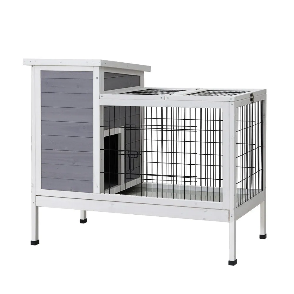 High Quality Fir Wood Pet Hutch with Run, i.Pet