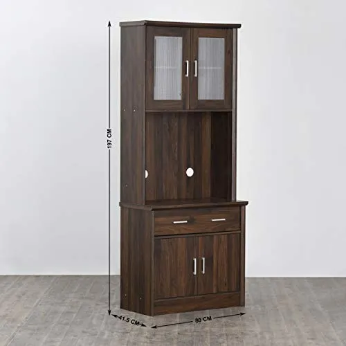 Home Centre Lewis Buffet Hutch - Brown (Engineered Wood)