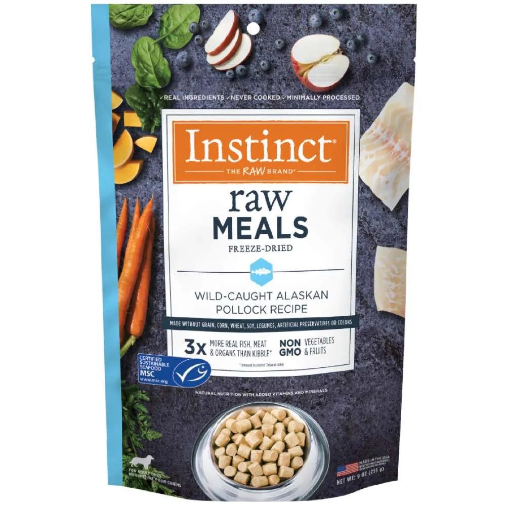 Instinct Raw Meals Alaskan Pollock Grain-Free Adult Freeze-Dried Raw Dog Food 9oz