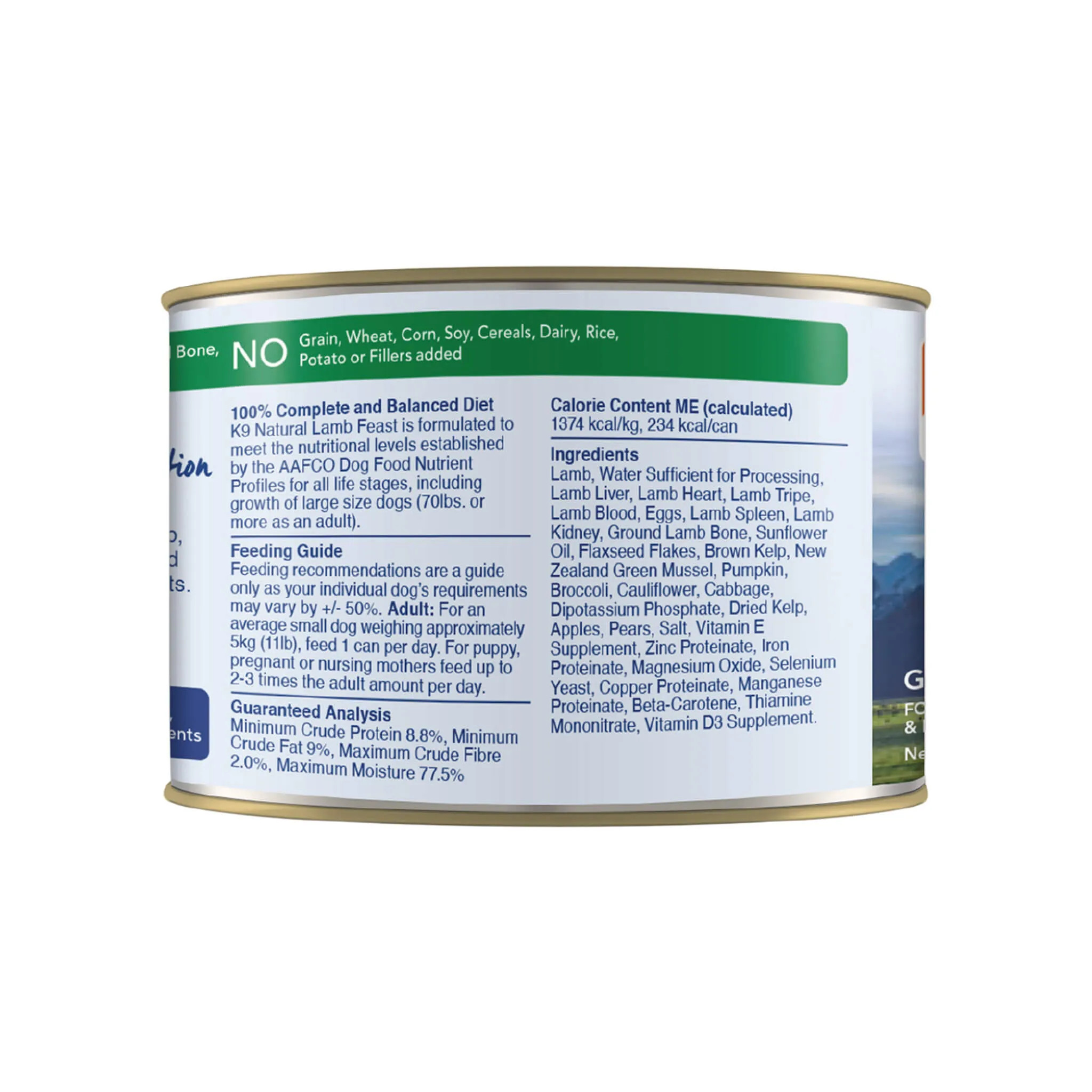 K9 Natural Grain-Free Canned Dog Food