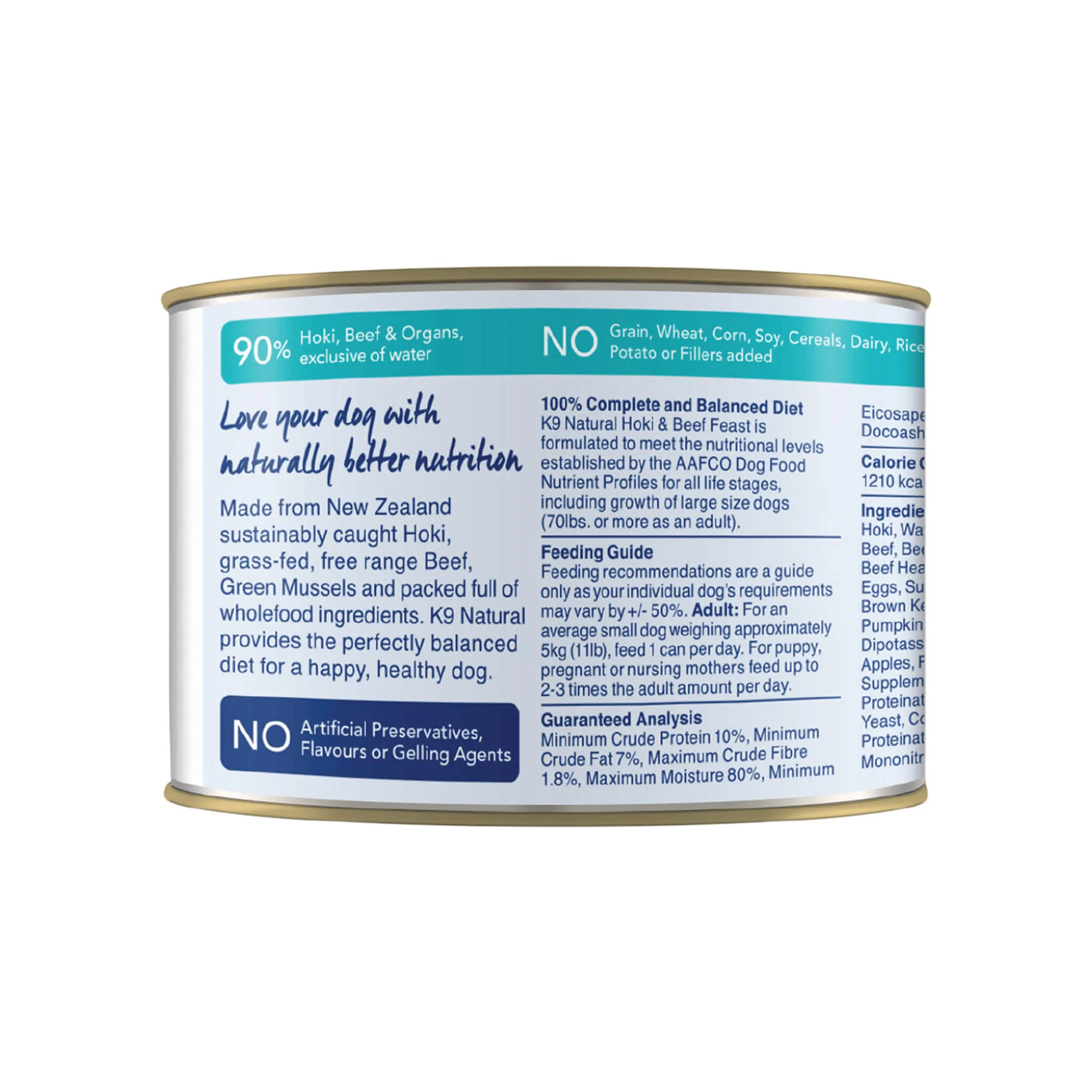 K9 Natural Grain-Free Canned Dog Food