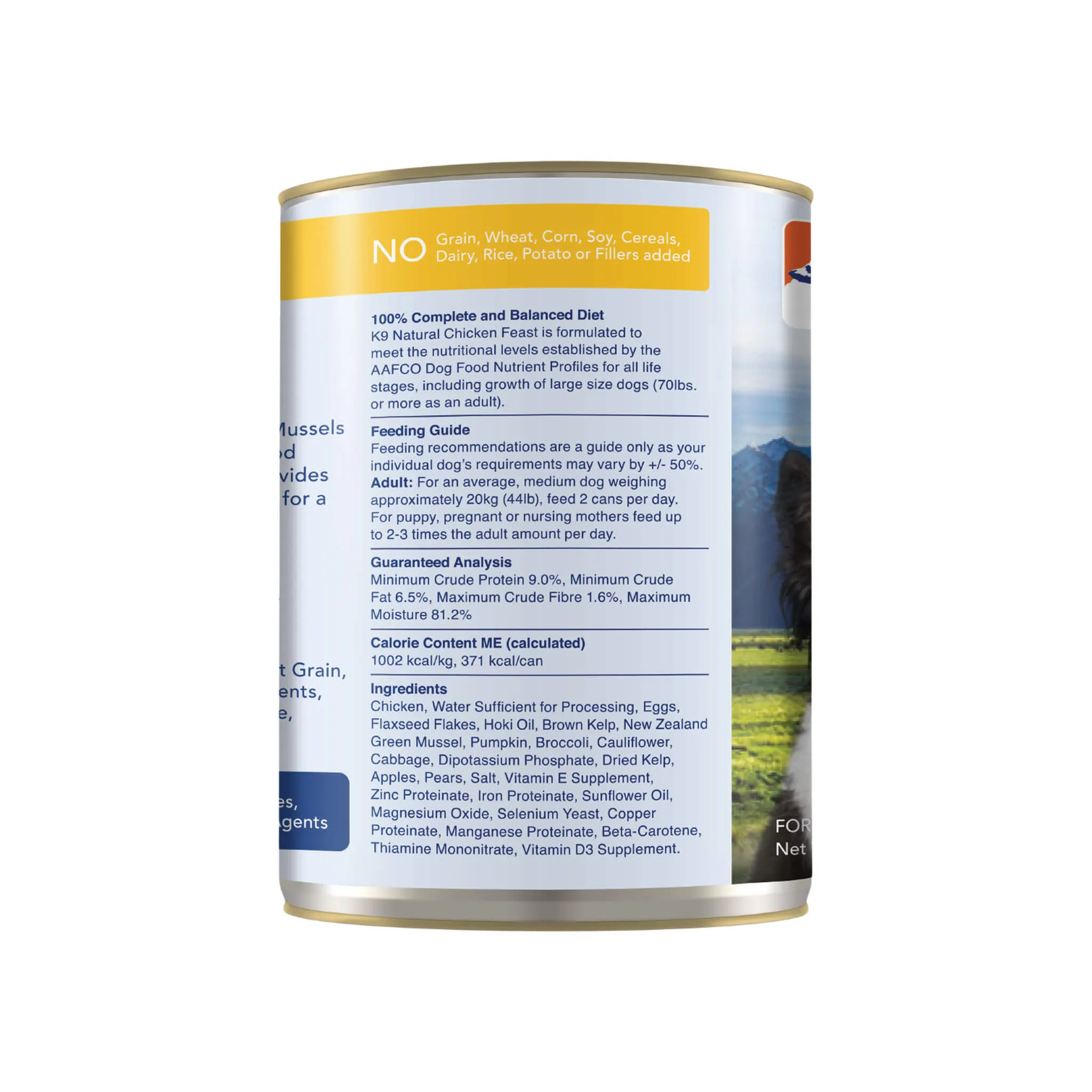 K9 Natural Grain-Free Canned Dog Food