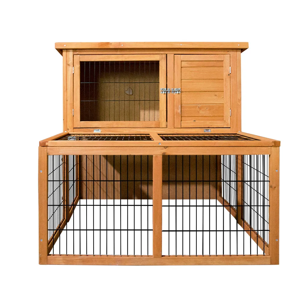 Large Wooden Chicken Coop Rabbit Hutch with Run, i.Pet