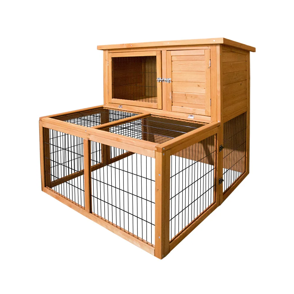 Large Wooden Chicken Coop Rabbit Hutch with Run, i.Pet