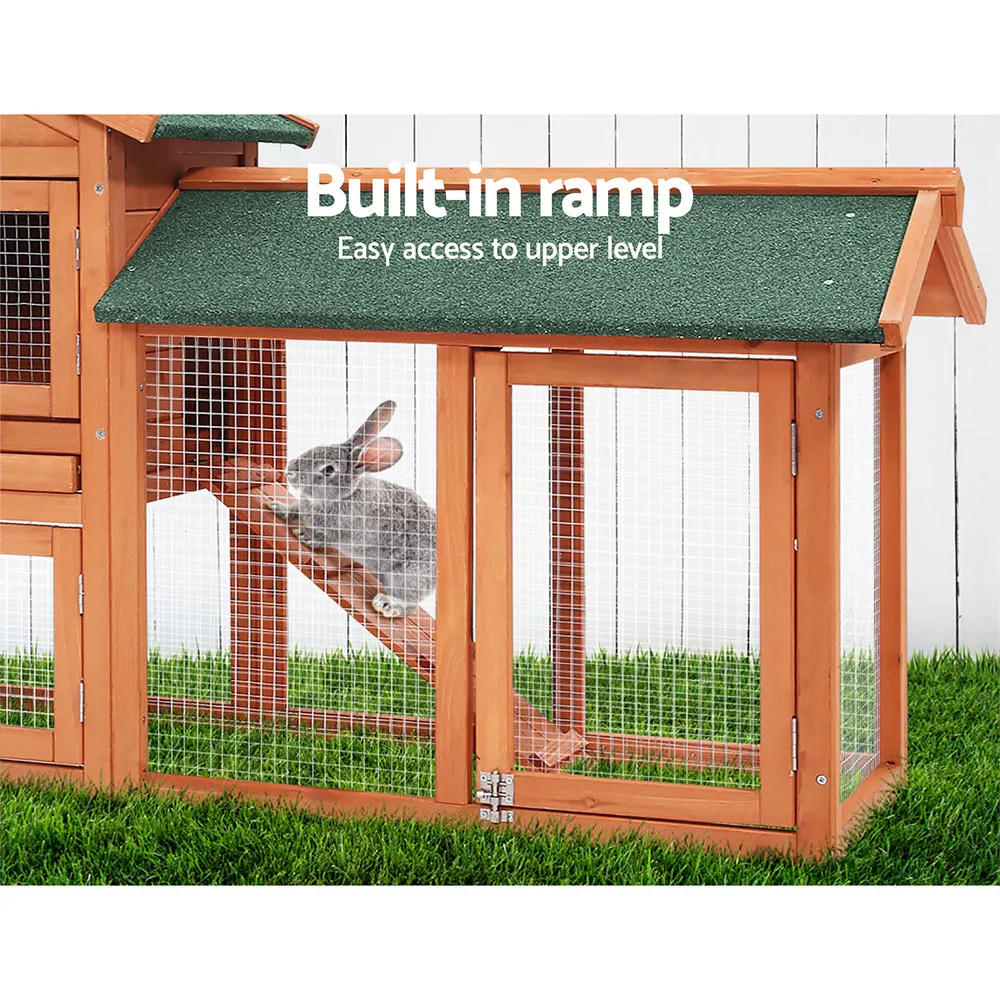 Large Wooden Pet Hutch, Waterproof, Eco-Friendly, i.Pet