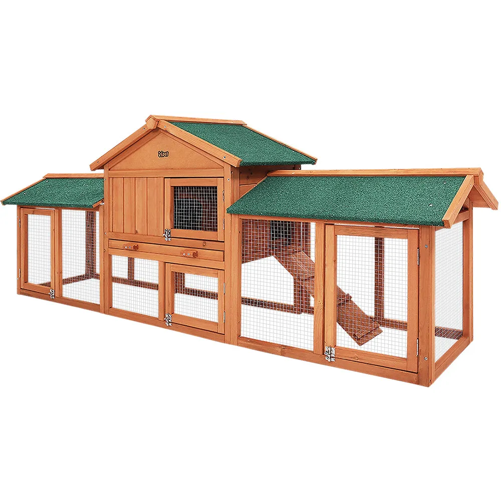 Large Wooden Pet Hutch, Waterproof, Eco-Friendly, i.Pet