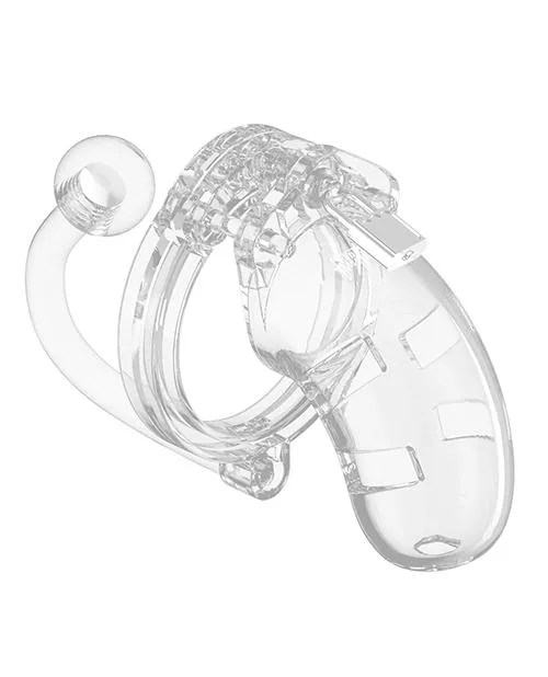 Man|Cage Chastity 3.5" Cock Cage w/Plug Model 10