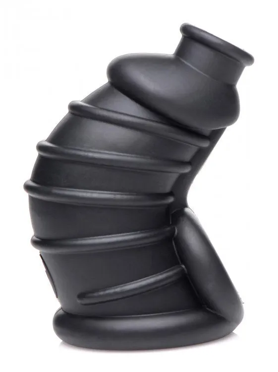 Master Series Dark Chamber Silicone Chastity Cage