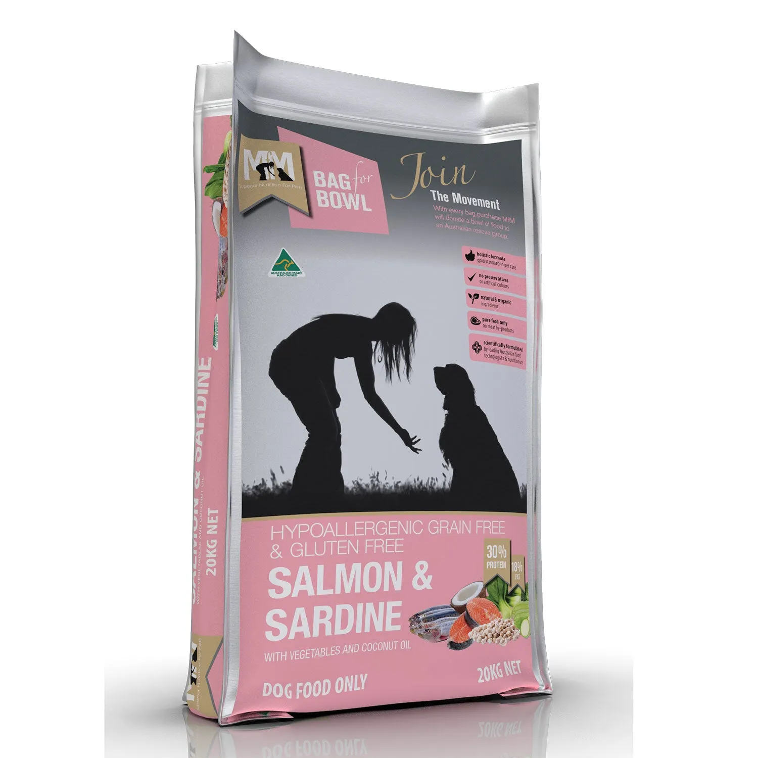 Meals for Mutts Grain Free Salmon & Sardine Adult Dry Dog Food