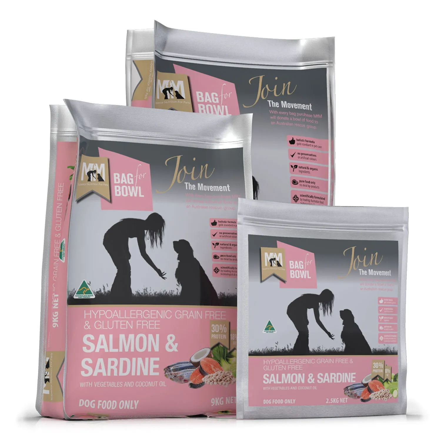 Meals for Mutts Grain Free Salmon & Sardine Adult Dry Dog Food