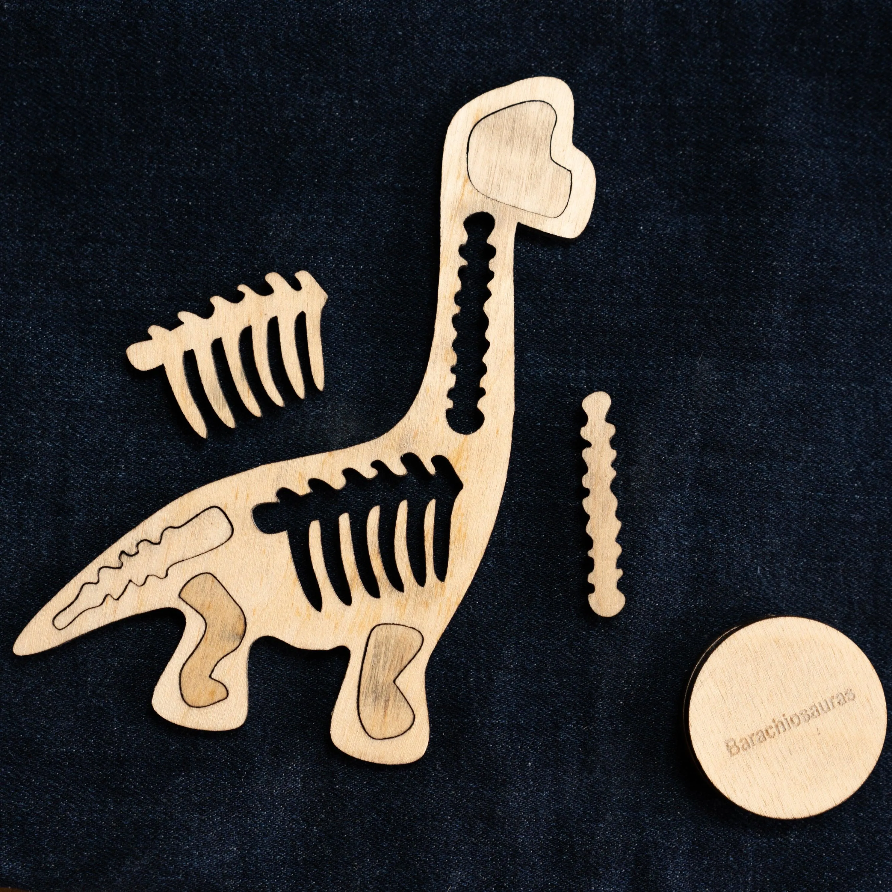 Montessori Wooden Dinosaur Puzzle Toy | Set of 8