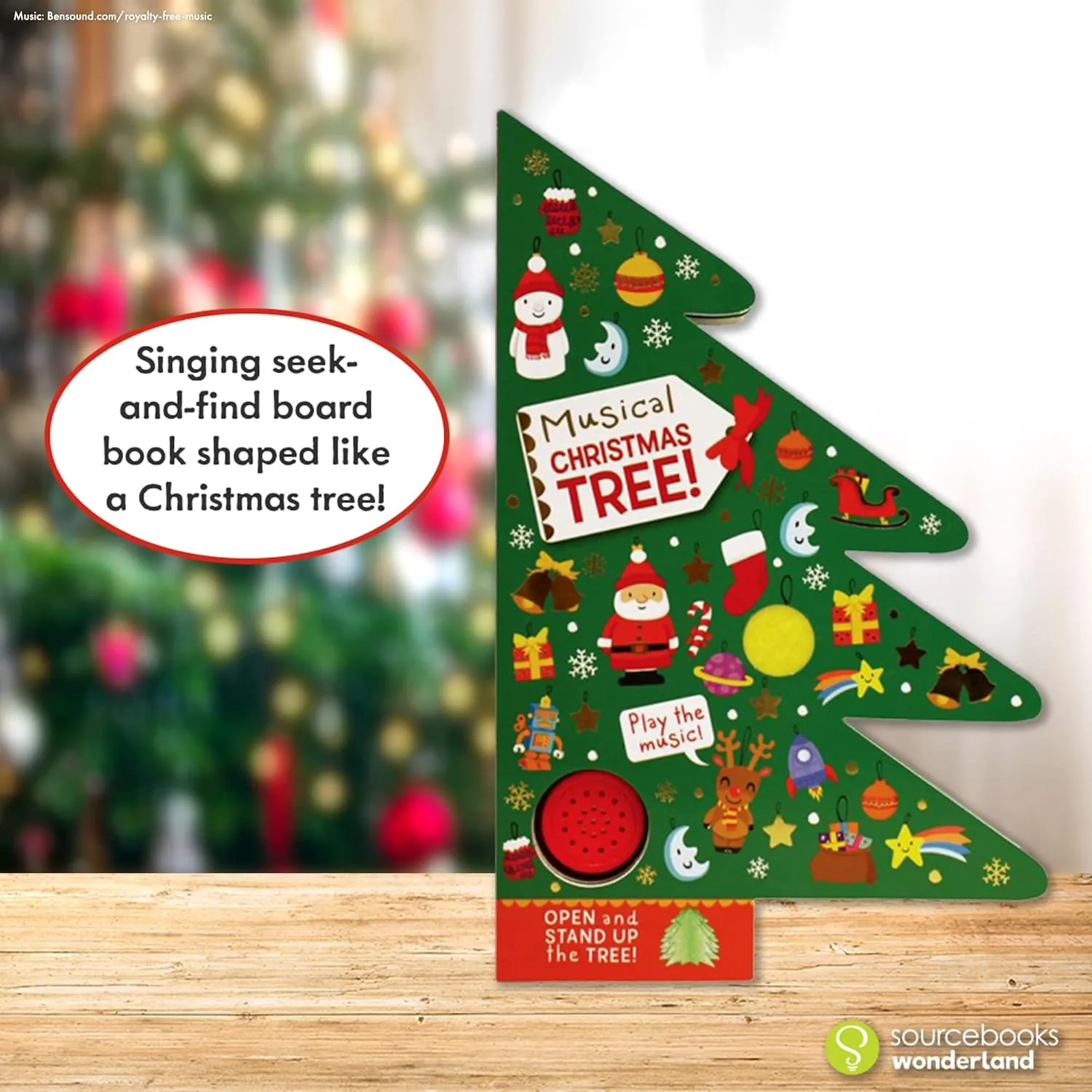 Musical Christmas Tree Board Book