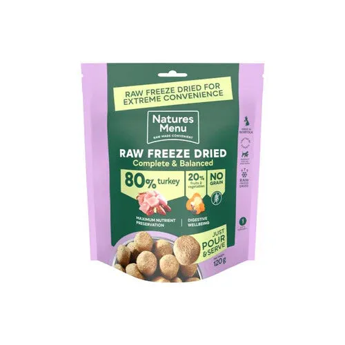 Natures Menu Freeze Dried Dinner Turkey 120g