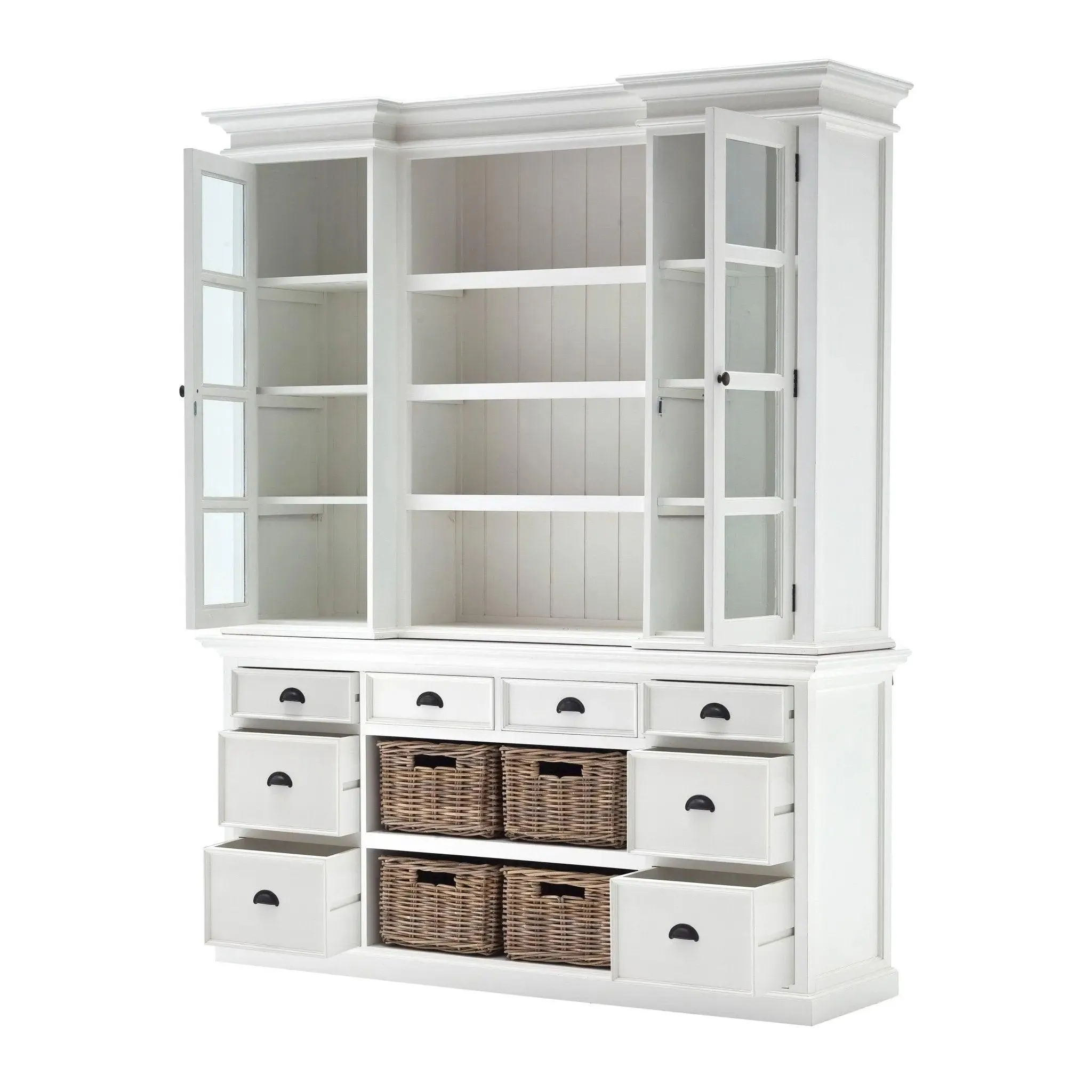 NovaSolo Library Hutch with Basket Set BCA600