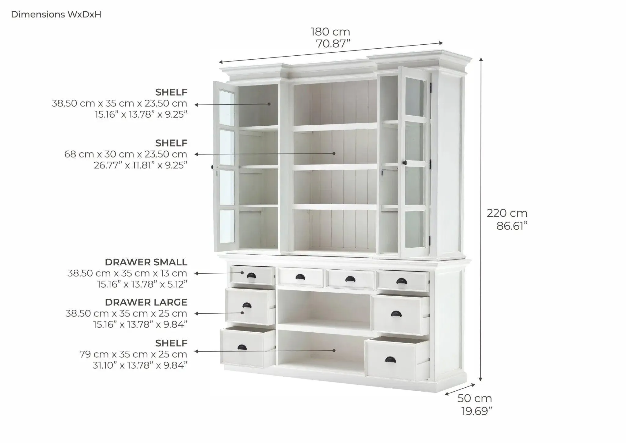 NovaSolo Library Hutch with Basket Set BCA600