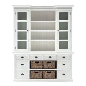 NovaSolo Library Hutch with Basket Set BCA600