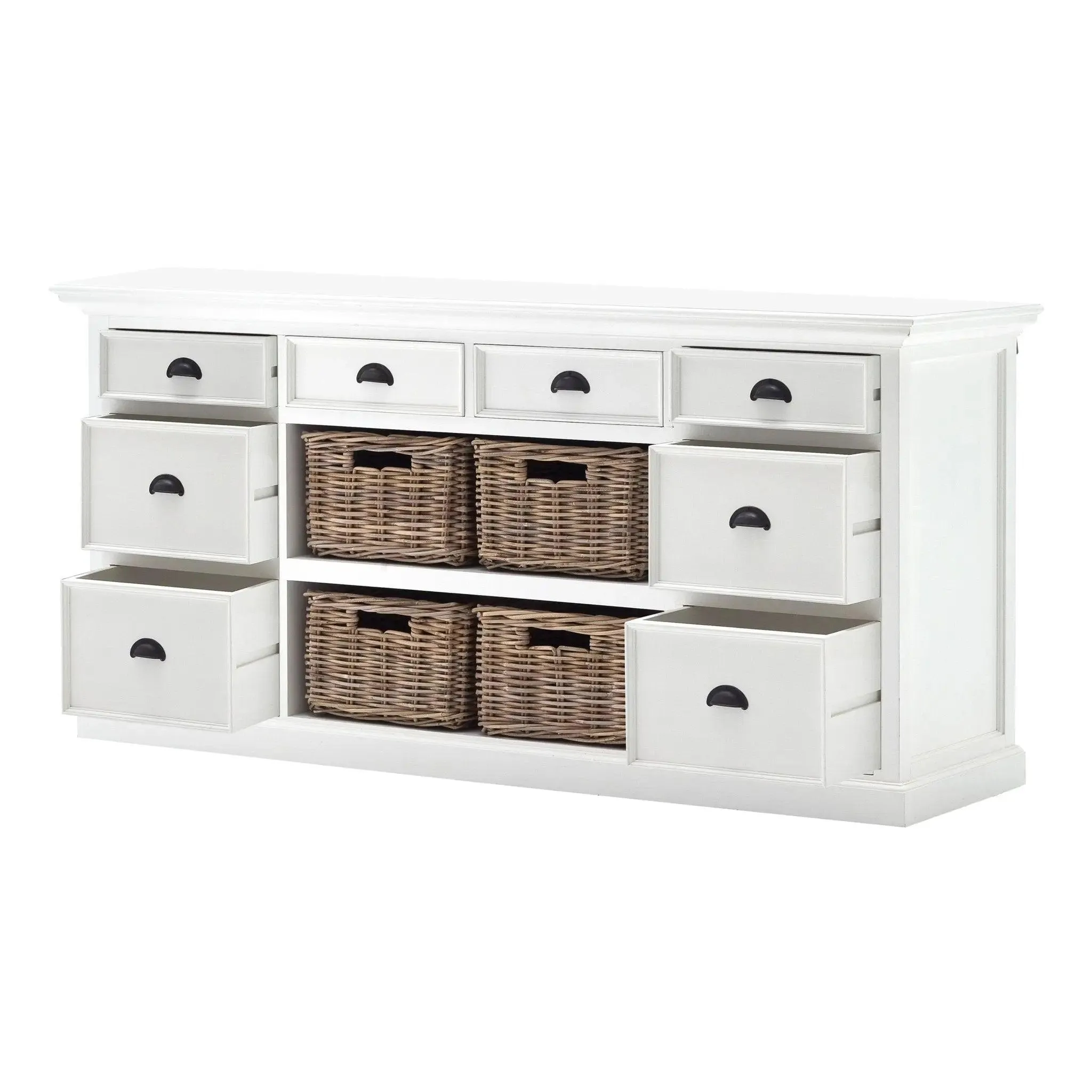 NovaSolo Library Hutch with Basket Set BCA600