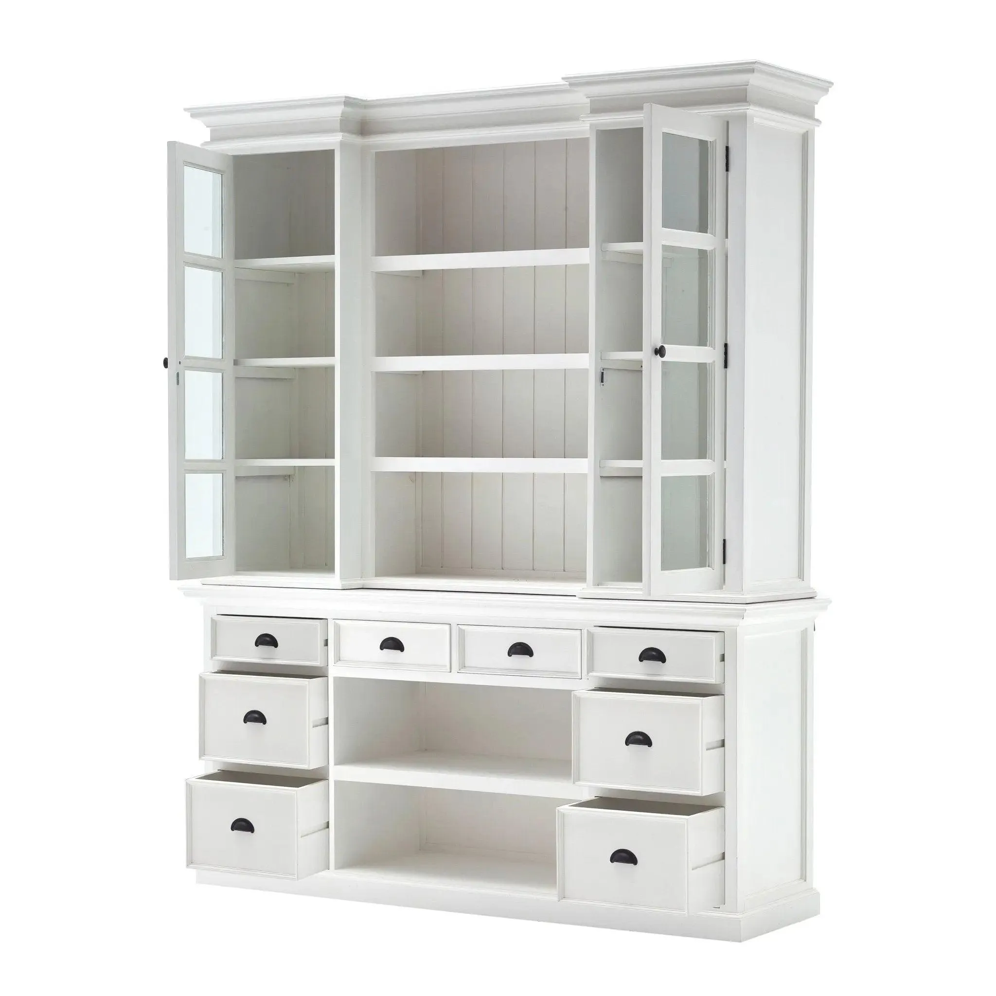 NovaSolo Library Hutch with Basket Set BCA600