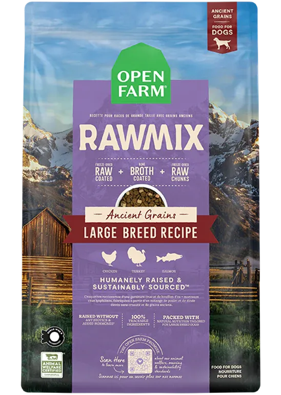 Open Farm Large Breed with Ancient Grains Rawmix