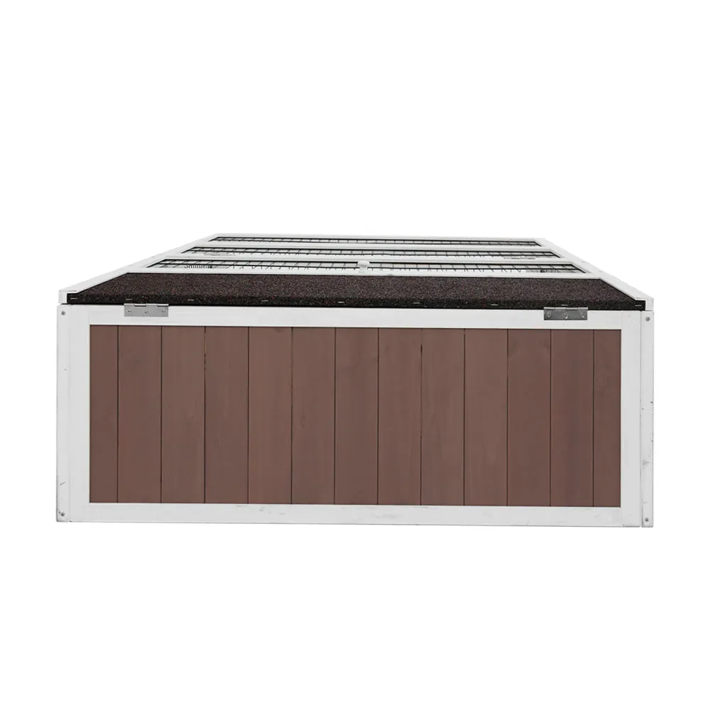 Outdoor Rabbit Hutch with Asphalt Roof - i.Pet